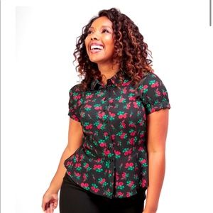 Collectif rose blouse